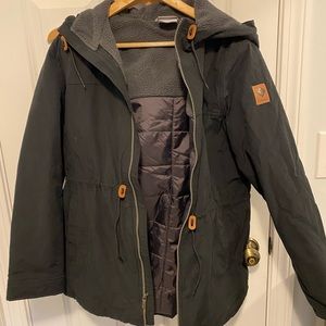 Light weight jacket with fleece inside. Size M